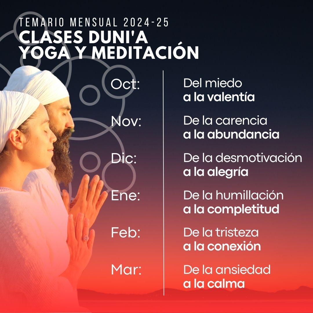 Plan anual - Yoga Kundalini y Meditación Dunia